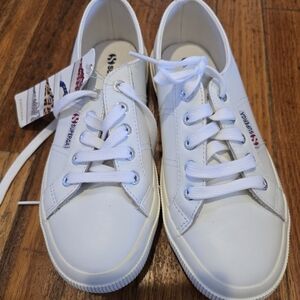 Copy- White Leather Superga Sneakers